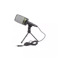 Set microfon cu tripod si cablu de tip Jack, Gonga® - Negru