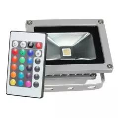 Proiector led RGB, 16 Culori, 10W, cu telecomanda, Gonga® - Multicolor