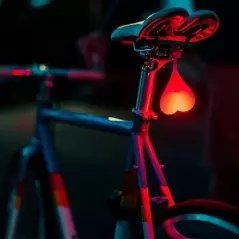 Lampa pentru bicicleta, forma amuzanta, rosu, Gonga®