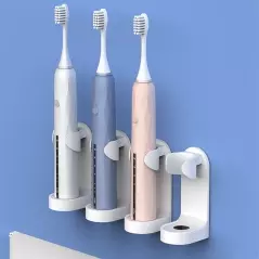 Suport universal de perete pentru periuțe de dinți electrice, Gonga® - Alb