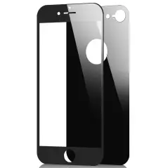Folie protectie din sticla pentru Iphone 7/8 Plus, full cover - Negru